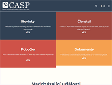 Tablet Screenshot of caspos.cz